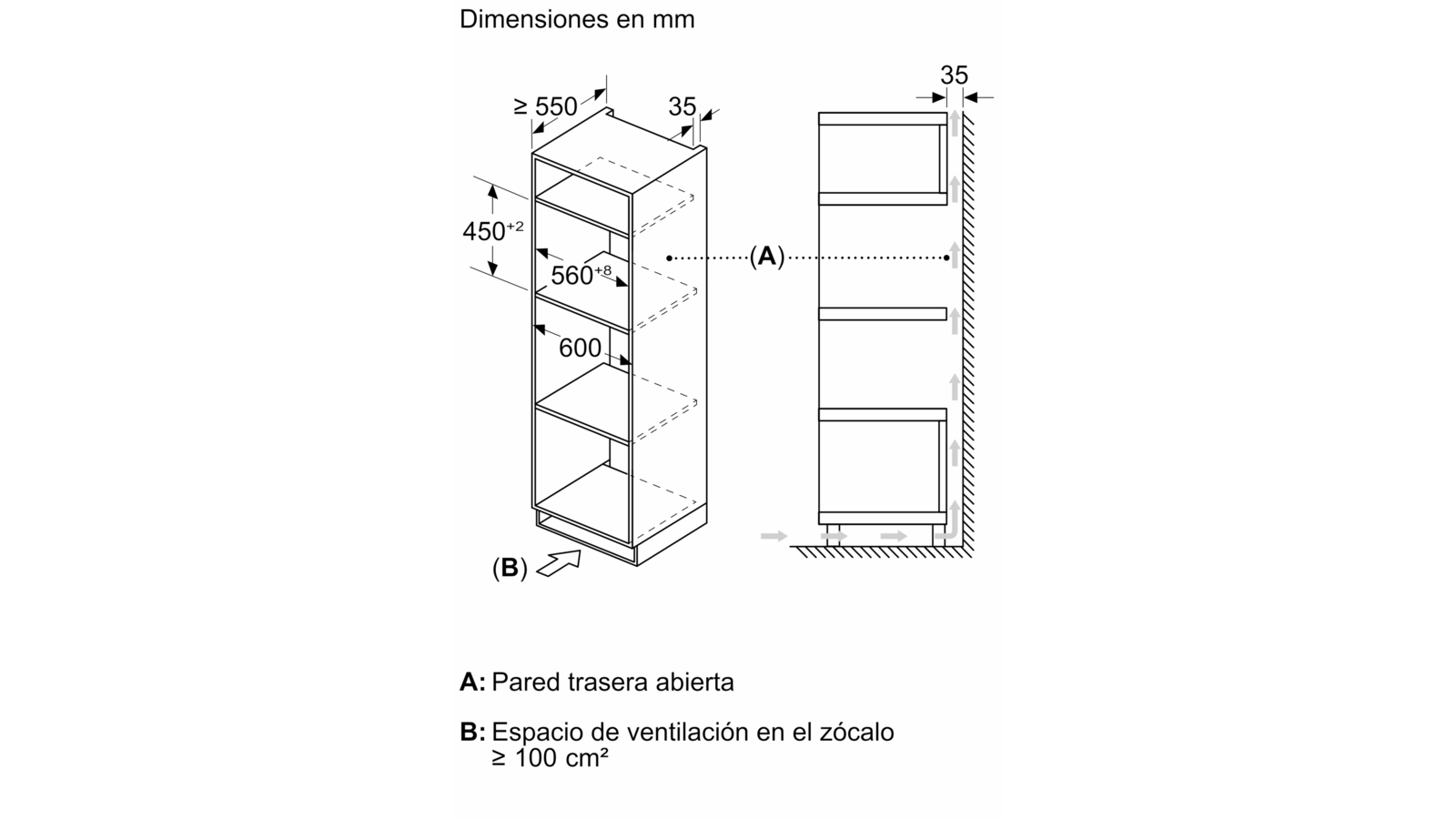 BOSCH - CMA585MS0 - Microondas integrables con aire caliente