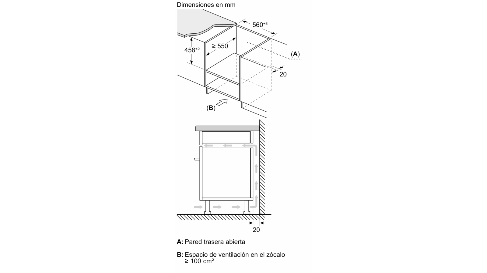BOSCH - CMA585MS0 - Microondas integrables con aire caliente