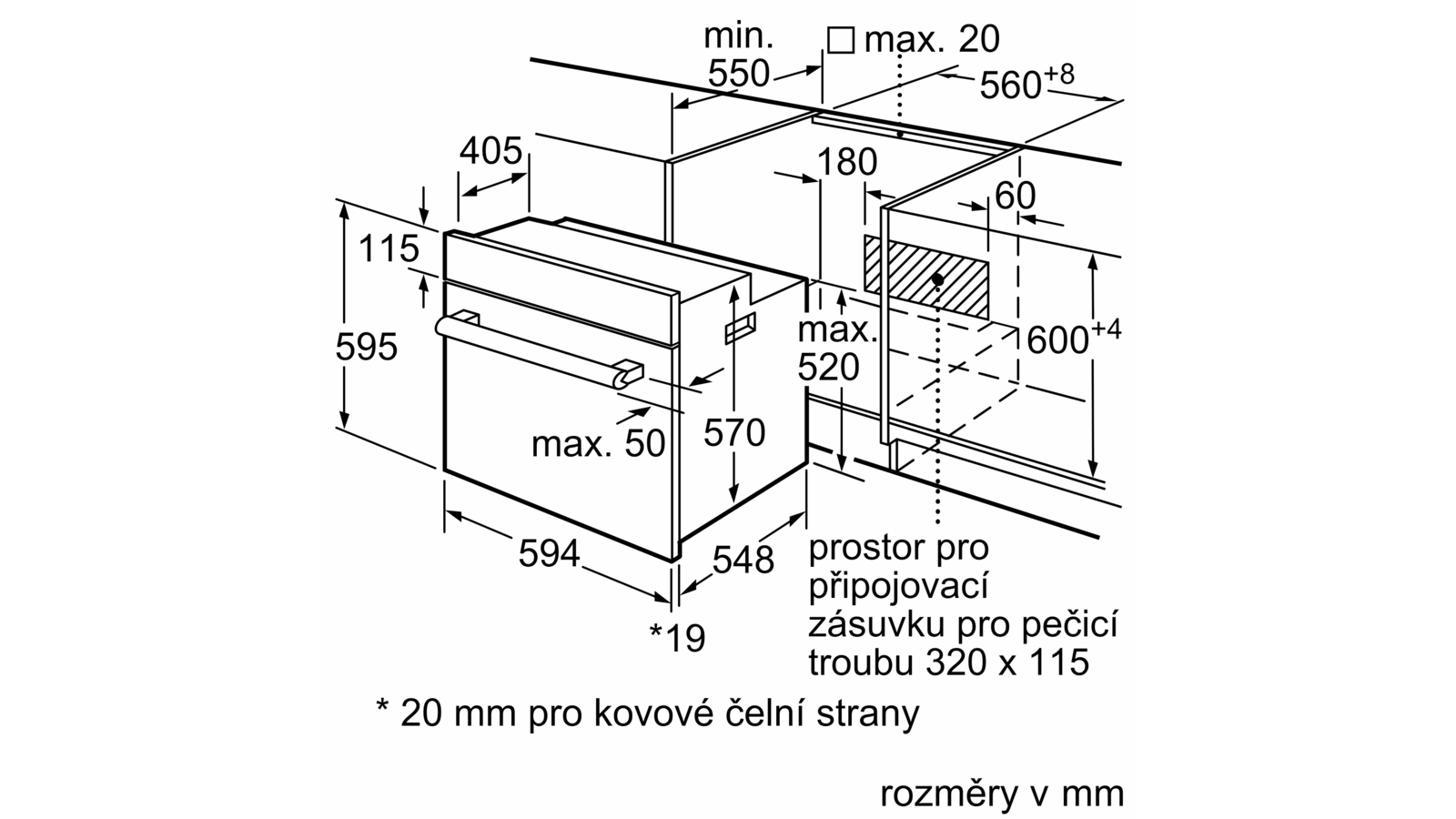 BOSCH - HBF133BR0 - Vestavná pečicí trouba