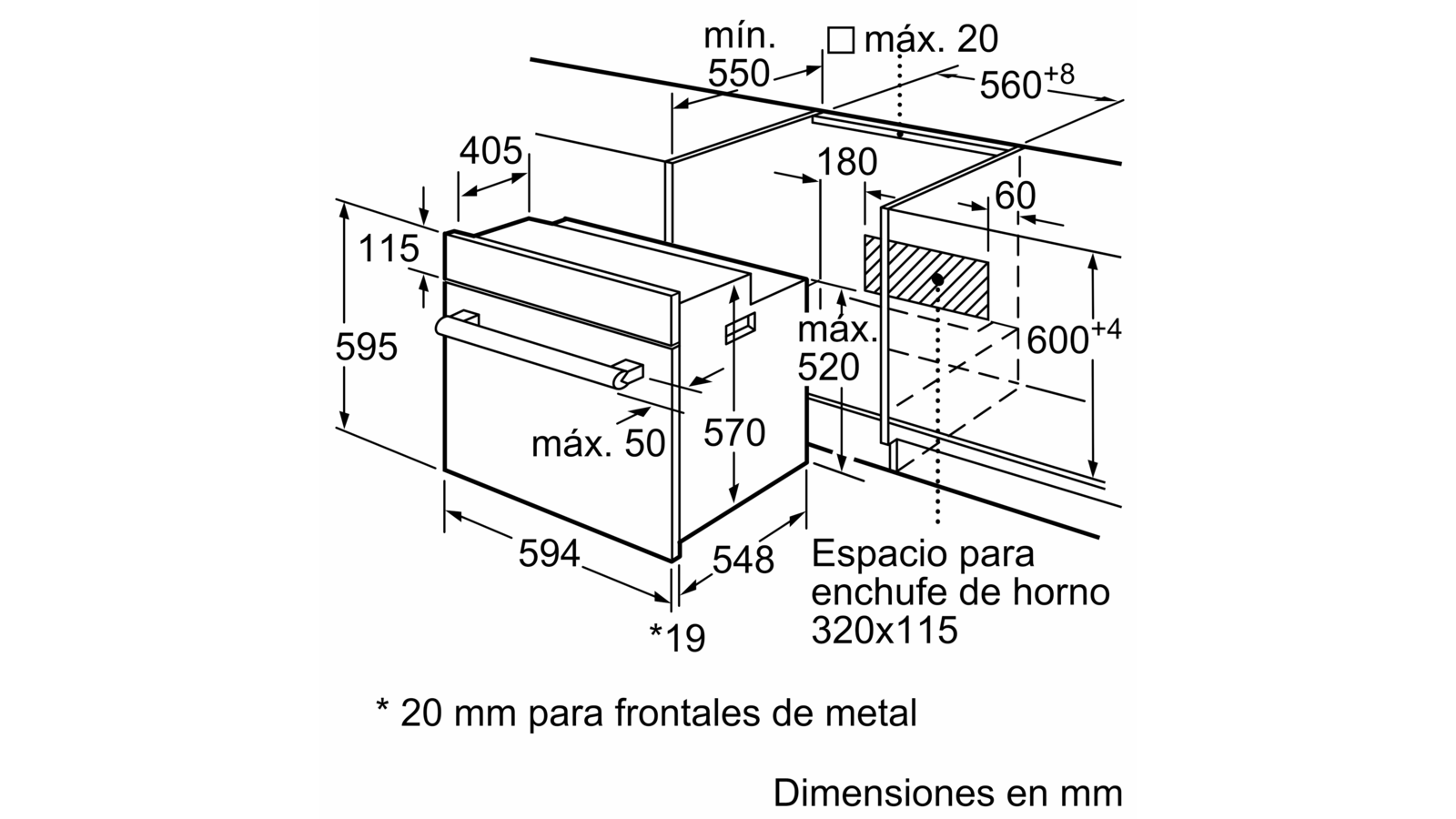 Horno Empotrado Bosch 66 Litros HBF011BR0