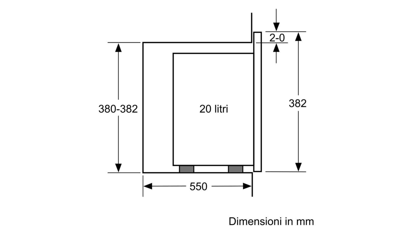 BOSCH - BEL523MS0 - Microonde da incasso