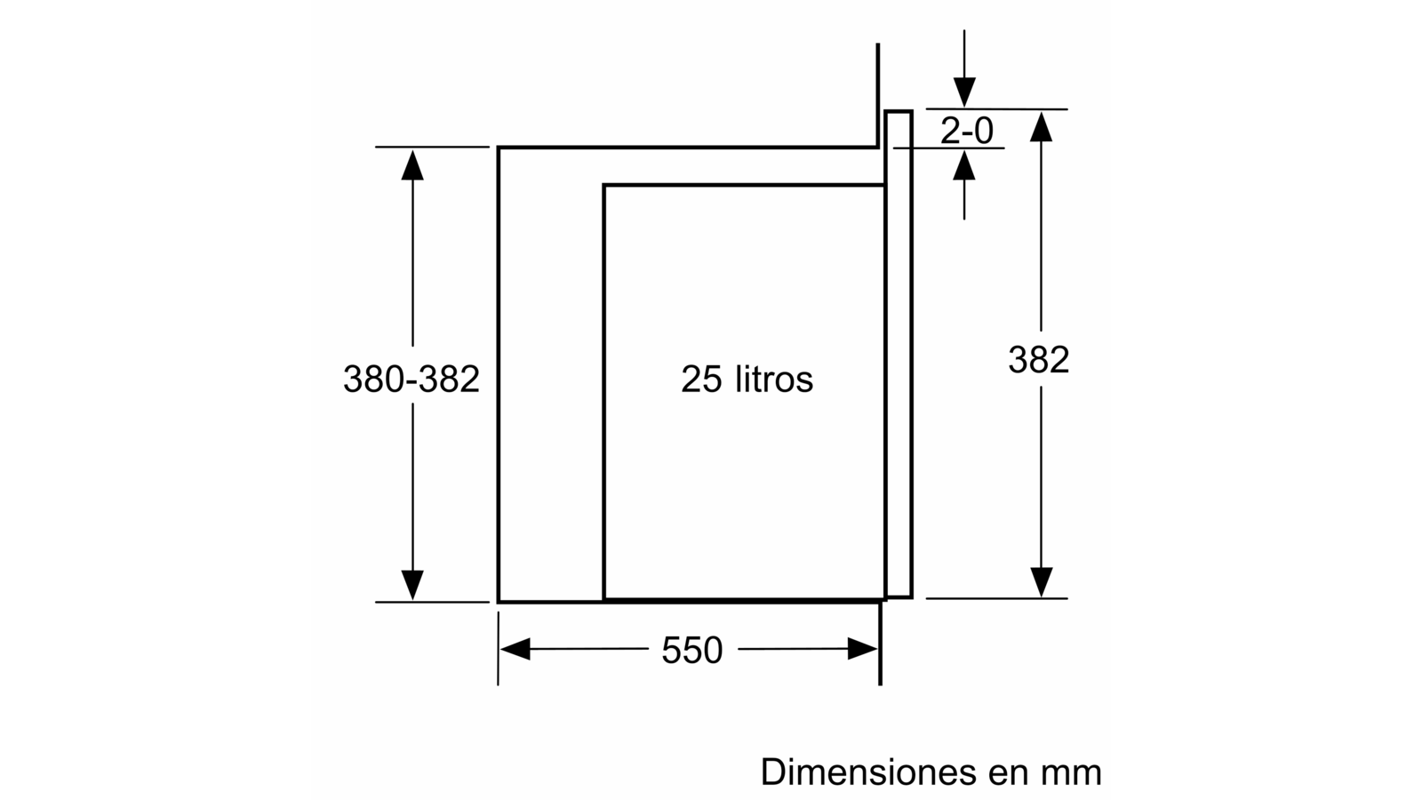 BOSCH - BEL554MS0 - Microondas integrable