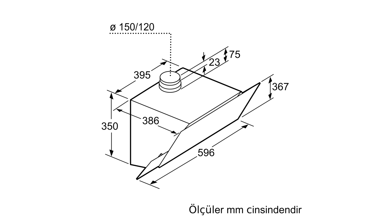 Bosch Dwk66aj60t Duvar Tipi Davlumbaz