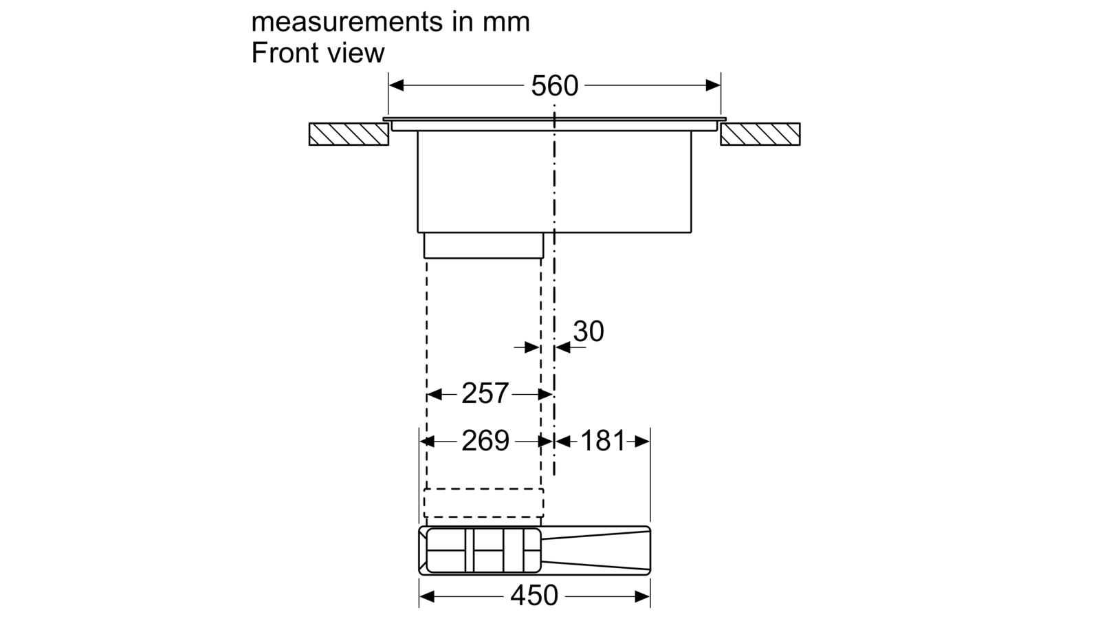 Bosch Pvq731f15e 2 In 1 Cooktop With Integrated Ventilation