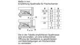 Serie 4 Unterbau-Kühlschrank mit Gefrierfach 82 x 60 cm Flachscharnier KUL22VFD0 KUL22VFD0-10