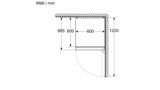 iQ300 Kombinerad kyl/frys 203 x 60 cm Borstat stål med antiFingerprint KG39NXIDF KG39NXIDF-12