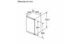 Série 6 Réfrigérateur intégrable avec compartiment de congélation 102.5 x 56 cm Charnières plates SoftClose KIL32ADD1 KIL32ADD1-9