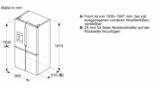 Serie 6 Kühl-Gefrier-Kombination, mehrtürig 183 x 90.5 cm Gebürsteter schwarzer Stahl AntiFingerprint KFI96AXEA KFI96AXEA-15