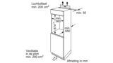 Serie 2 Integreerbare koelkast 88 x 56 cm sliding hinge KIR18NSF3 KIR18NSF3-5