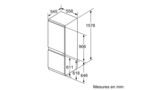 Serie | 6 Réfrigérateur-congélateur intégrable avec compartiment congélation en bas 157.8 x 55.8 cm KIS77AD30H KIS77AD30H-10