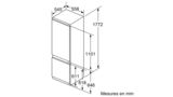 Serie | 6 Réfrigérateur-congélateur intégrable avec compartiment congélation en bas 177.2 x 55.8 cm soft close flat hinge KIS87AD40 KIS87AD40-6
