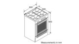 Serie | 4 Freestanding dual fuel cooker Stainless steel HGD74W455A HGD74W455A-8