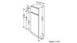 Serie | 4 Ugradbeni hladnjak sa zamrzivačem na vrhu 157.8 x 54.1 cm KID28A21 KID28A21-5
