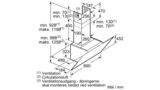 iQ500 Væghængt emhætte 90 cm klart glas med sort tryk, Sort LC98KLV60 LC98KLV60-9