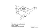 Serie | 6 Wandesse 90 cm Klarglas schwarz bedruckt DWK98JQ69 DWK98JQ69-8