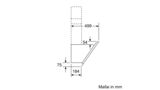 Serie | 6 Wandesse 90 cm Klarglas schwarz bedruckt DWK98JQ69 DWK98JQ69-10