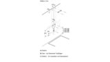 Serie | 6 Wandesse 90 cm Klarglas schwarz bedruckt DWK98JQ69 DWK98JQ69-12