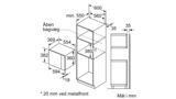 iQ500 Mikroovn til indbygning 59 x 38 cm Hvid BF555LMW0 BF555LMW0-5