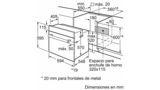 Serie 2 Horno 60 x 60 cm Acero inoxidable HBF011BR0 HBF011BR0-5