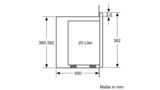 Serie | 6 Einbau-Mikrowellengerät Breite 60 cm, Weiß BFL524MW0 BFL524MW0-6
