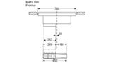 N 90 Induktionshäll med inbyggd fläkt 80 cm planmontering T58PL6EX2 T58PL6EX2-20