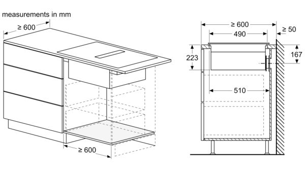 Series 8 Induction hob with integrated ventilation system 80 cm surface mount with frame PXX875D67E PXX875D67E-12