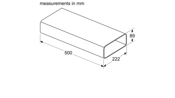 Flat duct HEZ9VDSM1 HEZ9VDSM1-2