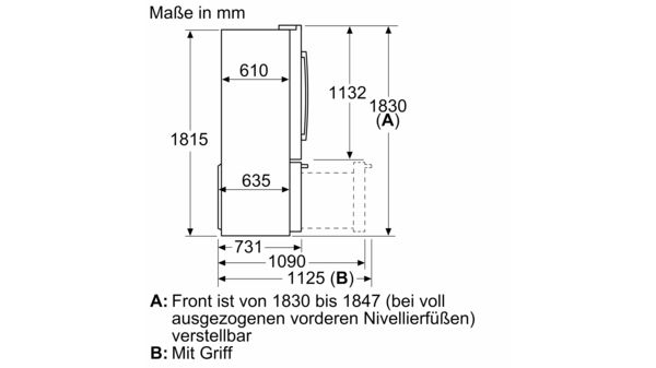 Serie 8 Kühl-Gefrier-Kombination, mehrtürig 183 x 90.5 cm Gebürsteter Stahl AntiFingerprint KFF96PIEP KFF96PIEP-11