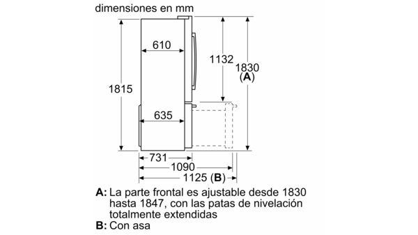 Serie 8 multi door 183 x 90.5 cm Acero antihuellas, Total No Frost KFF96PIEP KFF96PIEP-11