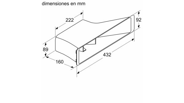 Accesorio para campana HEZ9VRPD0 HEZ9VRPD0-3