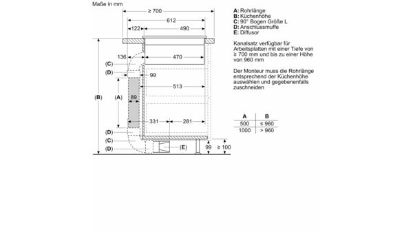 Einbau-Backofen-Set HBA4720B3 + PVQ890H26E Einbau-Backofen, Kochfeld mit Dunstabzug (Induktion) HBDPROTEC6 HBDPROTEC6-8