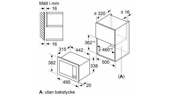 Serie 2 Inbyggnadsmikro Svart BFL523MB3 BFL523MB3-5