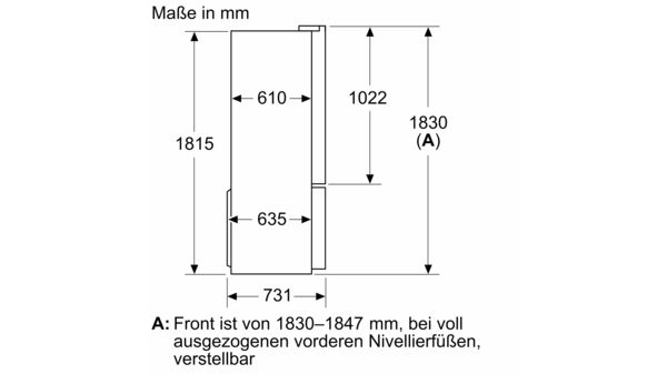 Serie 4 Kühl-Gefrier-Kombination, mehrtürig 183 x 90.5 cm Edelstahl (mit Antifingerprint) KFN96VPEA KFN96VPEA-13