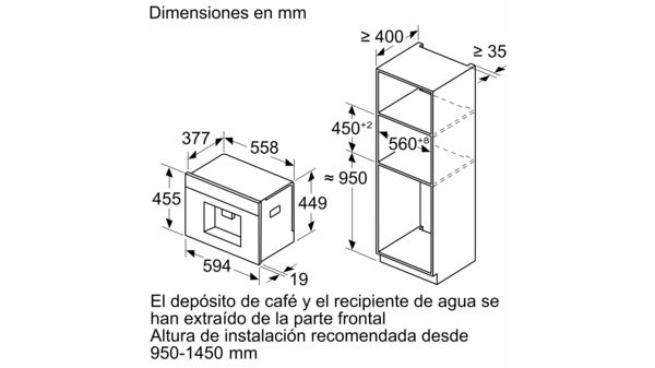 Serie 8 Cafetera totalmente integrable Negro, Contenedor de agua CTL7181B0 CTL7181B0-4