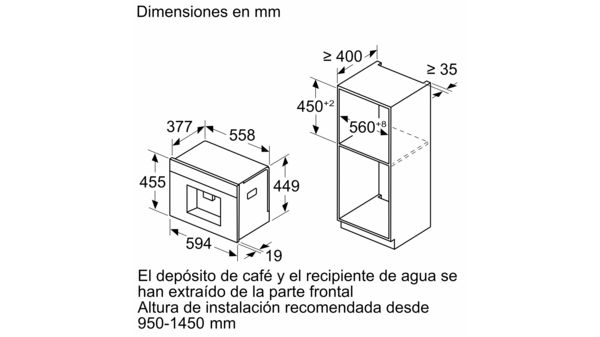 Serie 8 Cafetera totalmente integrable Negro, Contenedor de agua CTL7181B0 CTL7181B0-6