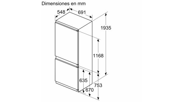 Serie 4 Frigorífico combi  integrable 193.5 x 69.1 cm Puerta deslizante KBN96VSE0 KBN96VSE0-9