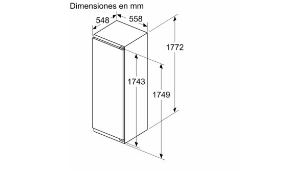 Serie 6 Frigorífico integrable 177.2 x 55.8 cm Cierre SoftClose con puerta fija KIR81ADD0 KIR81ADD0-5