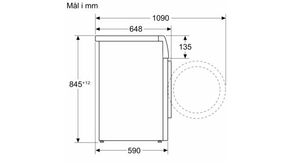 Serie 8 Vaskemaskine 10 kg maks. 1400 omdr./min. WGB254A0SN WGB254A0SN-12