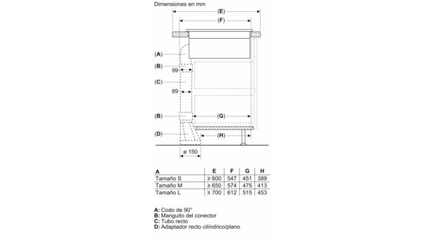 Serie 8 Placa de inducción con extractor integrado 80 cm con perfiles  PXX875D67E PXX875D67E-23