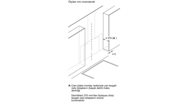 Serie 8 Duvar Tipi Davlumbaz 90 cm Siyah Cam DWK91LT60 DWK91LT60-13