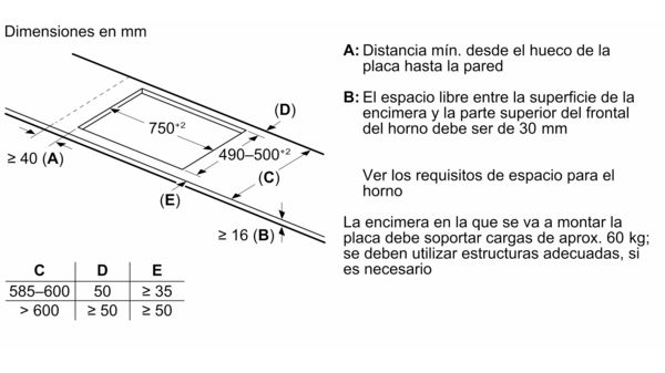 Serie 6 Placa de inducción 80 cm Negro mate, sin perfiles PVS81AHC1E PVS81AHC1E-11