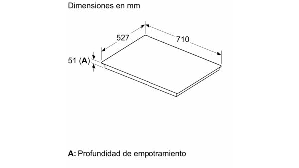 Serie 6 Placa de inducción 70 cm Negro, con perfiles  PID775HC1E PID775HC1E-6