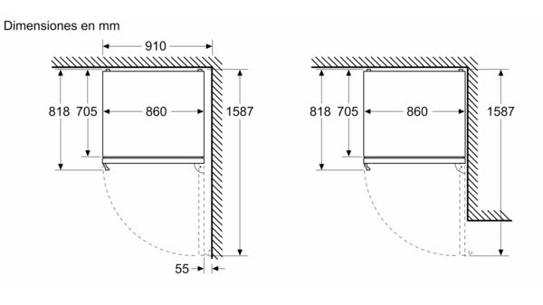 Serie 8 Frigorífico combinado de libre instalación 186 x 86 cm Acero negro cepillado antihuellas, Total No Frost KGP86AXB0N KGP86AXB0N-6