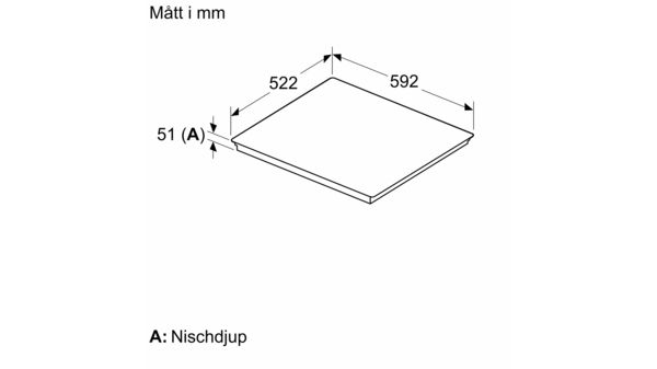 N 70 Induktionshäll 60 cm utan ram T56FHS1L0 T56FHS1L0-10