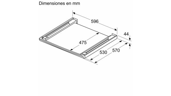 Accesorio de unión con mesa extraíble WTZ27500 WTZ27500-2