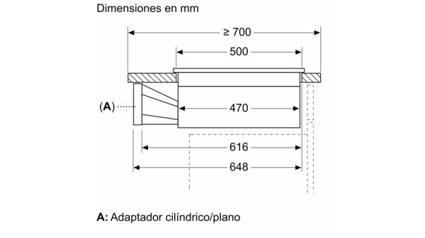 Serie 6 Placa de inducción con extractor integrado 80 cm sin perfiles PVQ811F15E PVQ811F15E-6