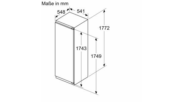 Serie 4 Einbau-Kühlschrank 177.5 x 56 cm Flachscharnier KIR81VFE0 KIR81VFE0-5