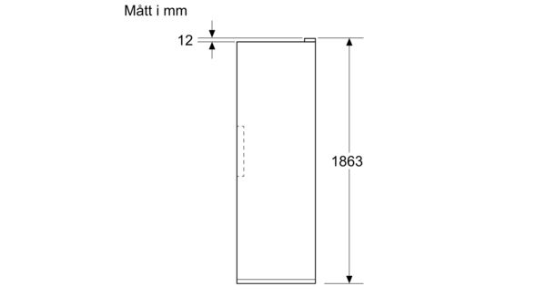 B-vara -iQ500 Kylskåp 186.2 x 59.5 cm blackSteel KS36NAXCG-B KS36NAXCG-B-16