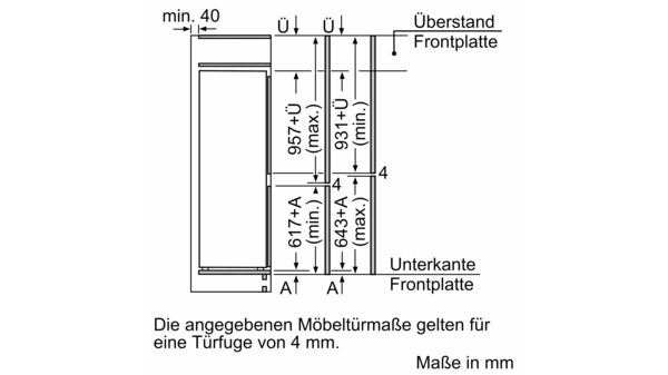 Serie 6 Einbau-Kühl-Gefrier-Kombination mit Gefrierbereich unten 157.8 x 55.8 cm Flachscharnier KIS77AFE0 KIS77AFE0-10