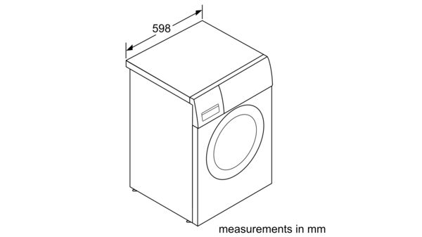 Series 2 washing machine, front loader 6 kg 800 rpm WAB16061IN WAB16061IN-7